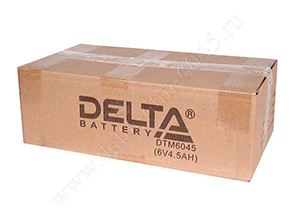 Упаковка аккумулятора Delta DTM 6045. Фото №1
